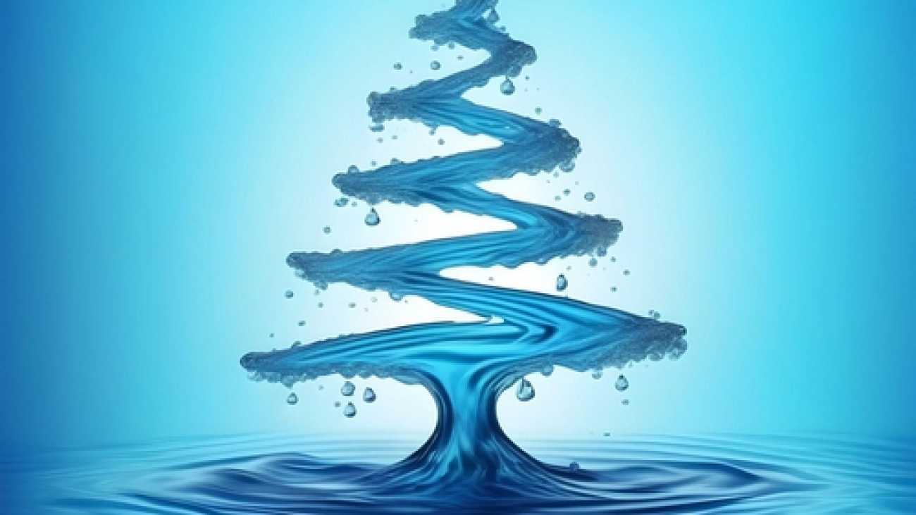 water-xmass-tree