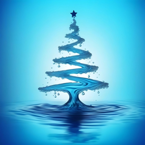water-xmass-tree