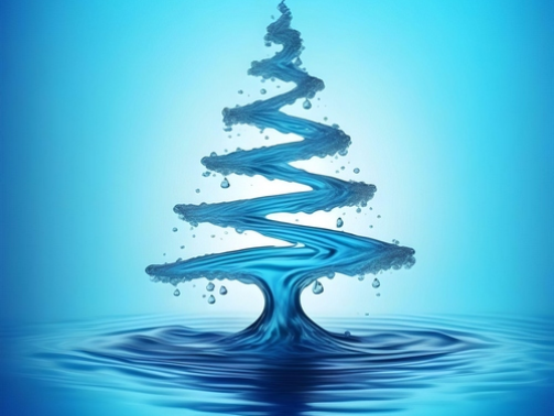 water-xmass-tree