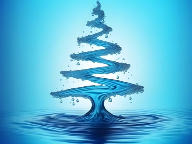 water-xmass-tree