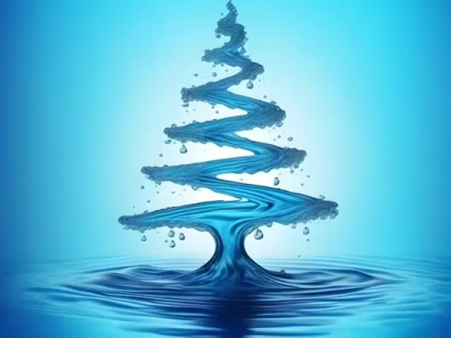 water-xmass-tree