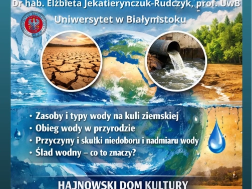 Wykład z okazji Światowego Dnia Wody w Hajnówce
